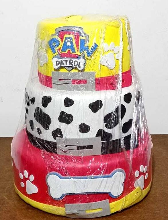Bolo Fake Patrulha Canina - 03 Andares - Vanessalocações