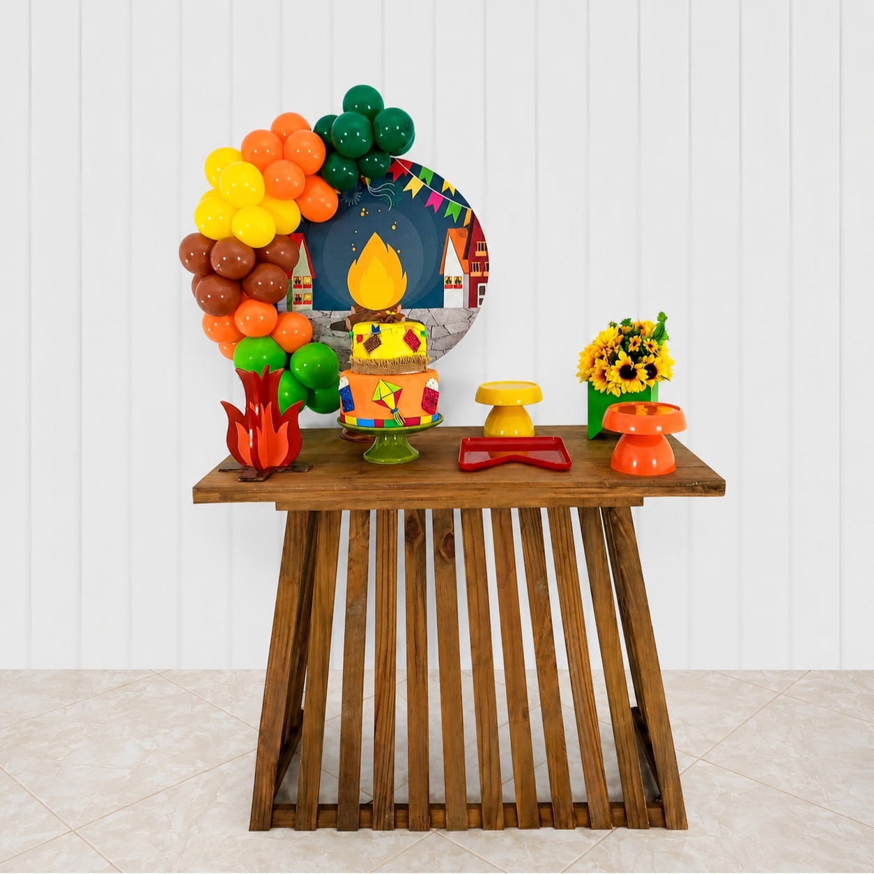 Mini Decoração Festa Junina Com Móvel - CamaleãoLocaçoes