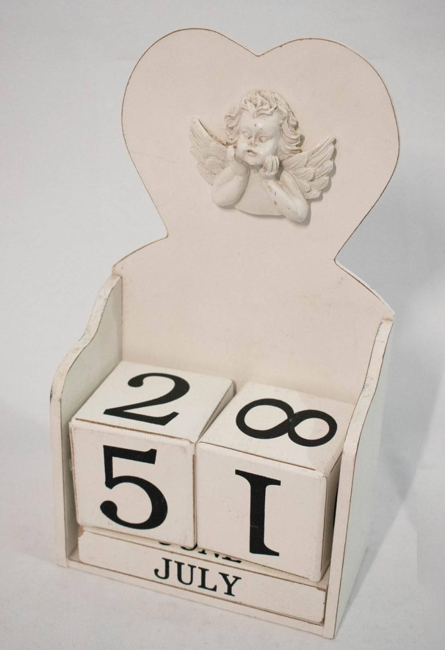 Calendário Mdf Batizado Branco - Vanessalocações
