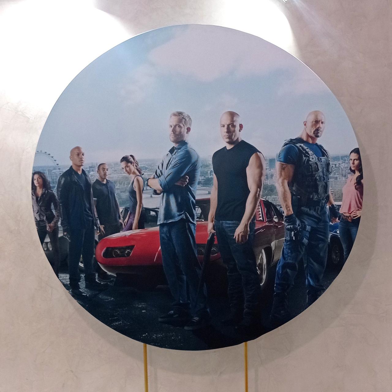 Capa P/ Painel Circular  -   Velozes E Furiosos - Vanessalocações
