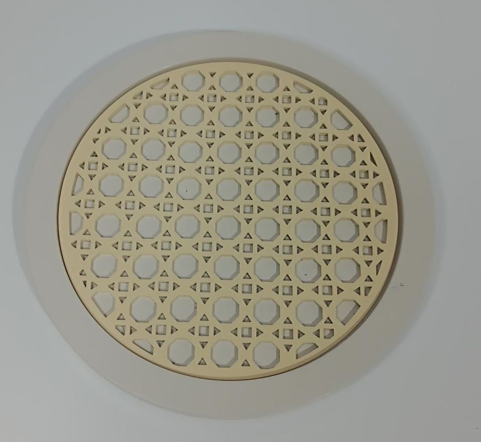 Bandeja Mdf Redonda Boho Bege - Vanessalocações