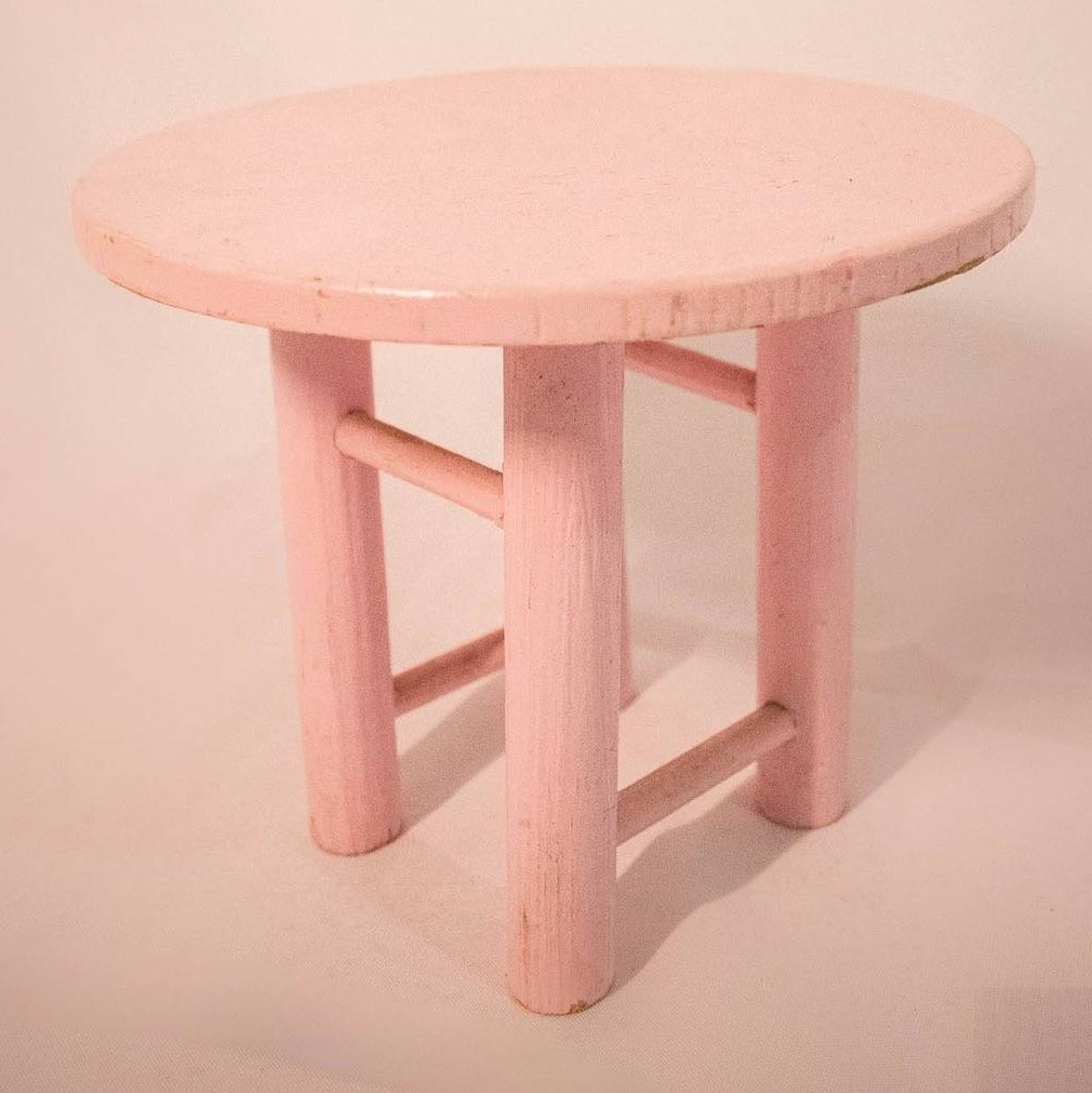 Banco Mdf Rosa Candy - Vanessalocações