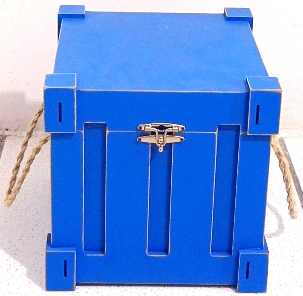Caixa Container Azul - Vanessalocações