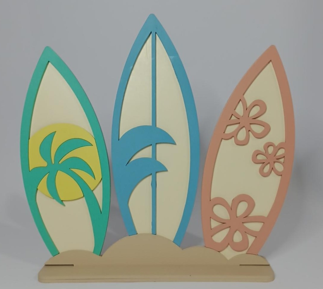 Display Mdf Trio de Pranchas - Vanessalocações