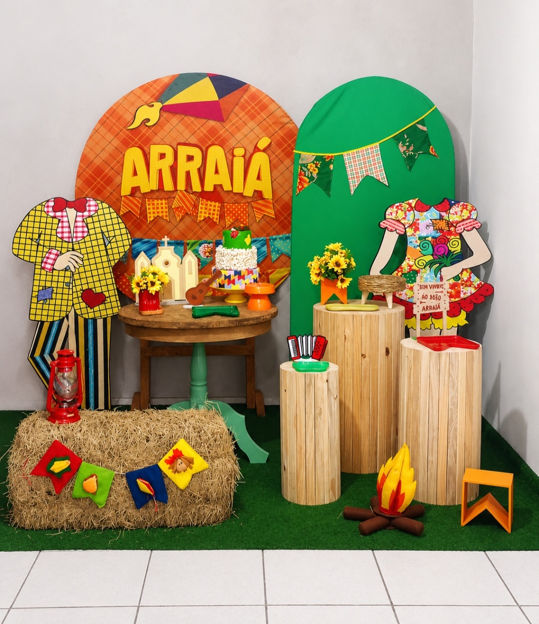 Composição Junina  Arraia Completa  - CamaleãoLocaçoes