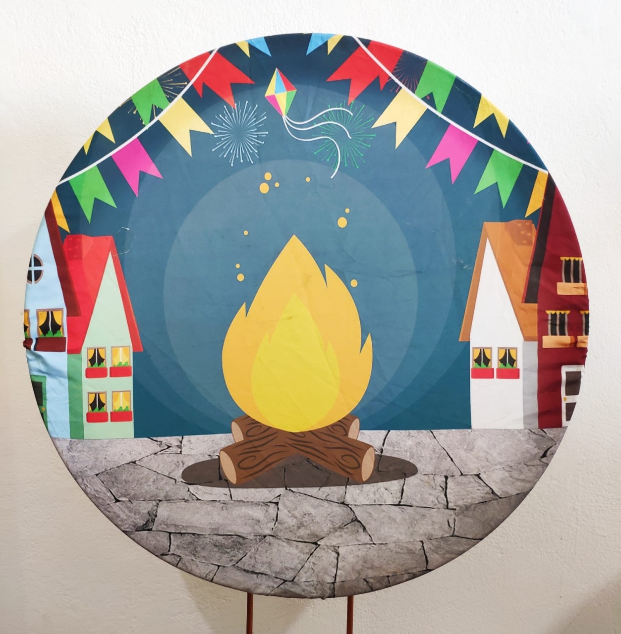 Capa Para Painel Circular Junino -50Cm - Vanessalocações