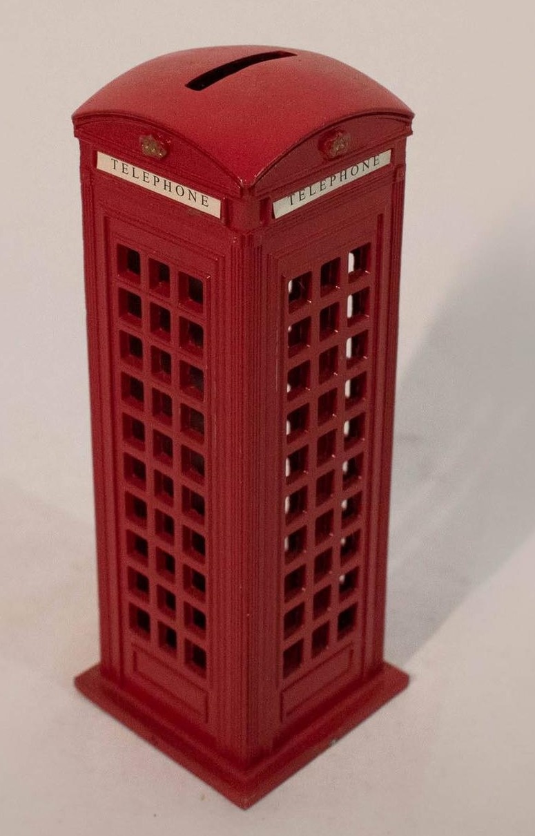 Cabine Telefônica Resina Vermelho - Vanessalocações