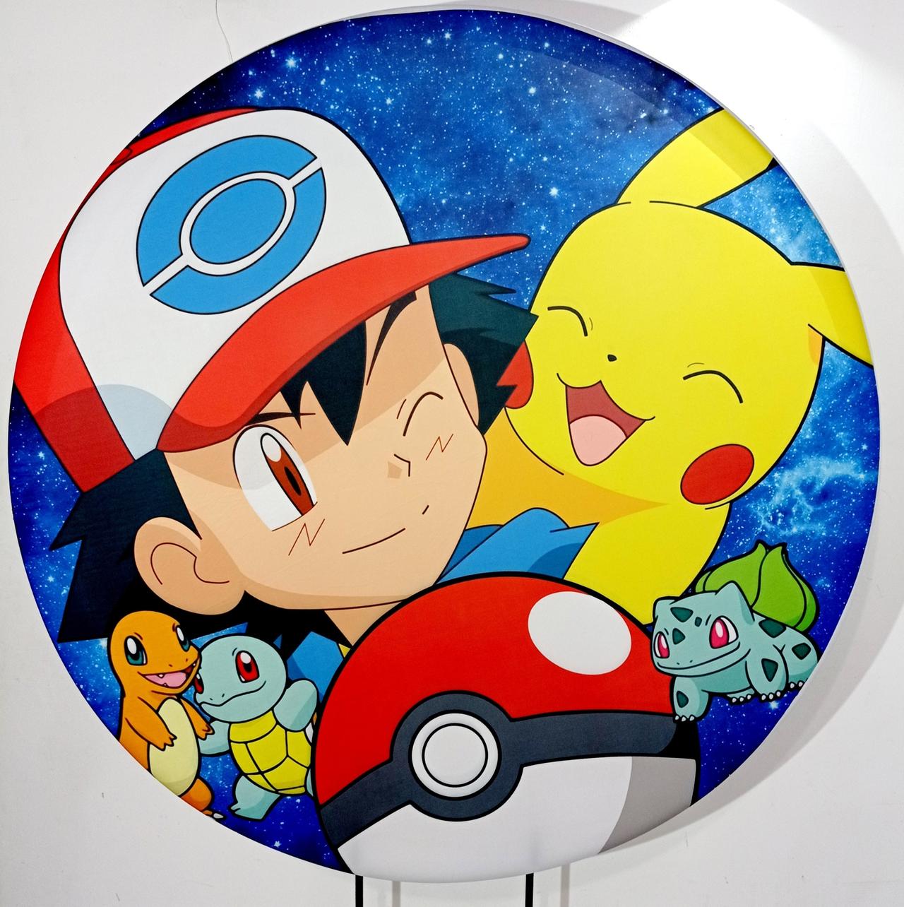 Capa P/Painel Circular  -  Pokemon - Vanessalocações