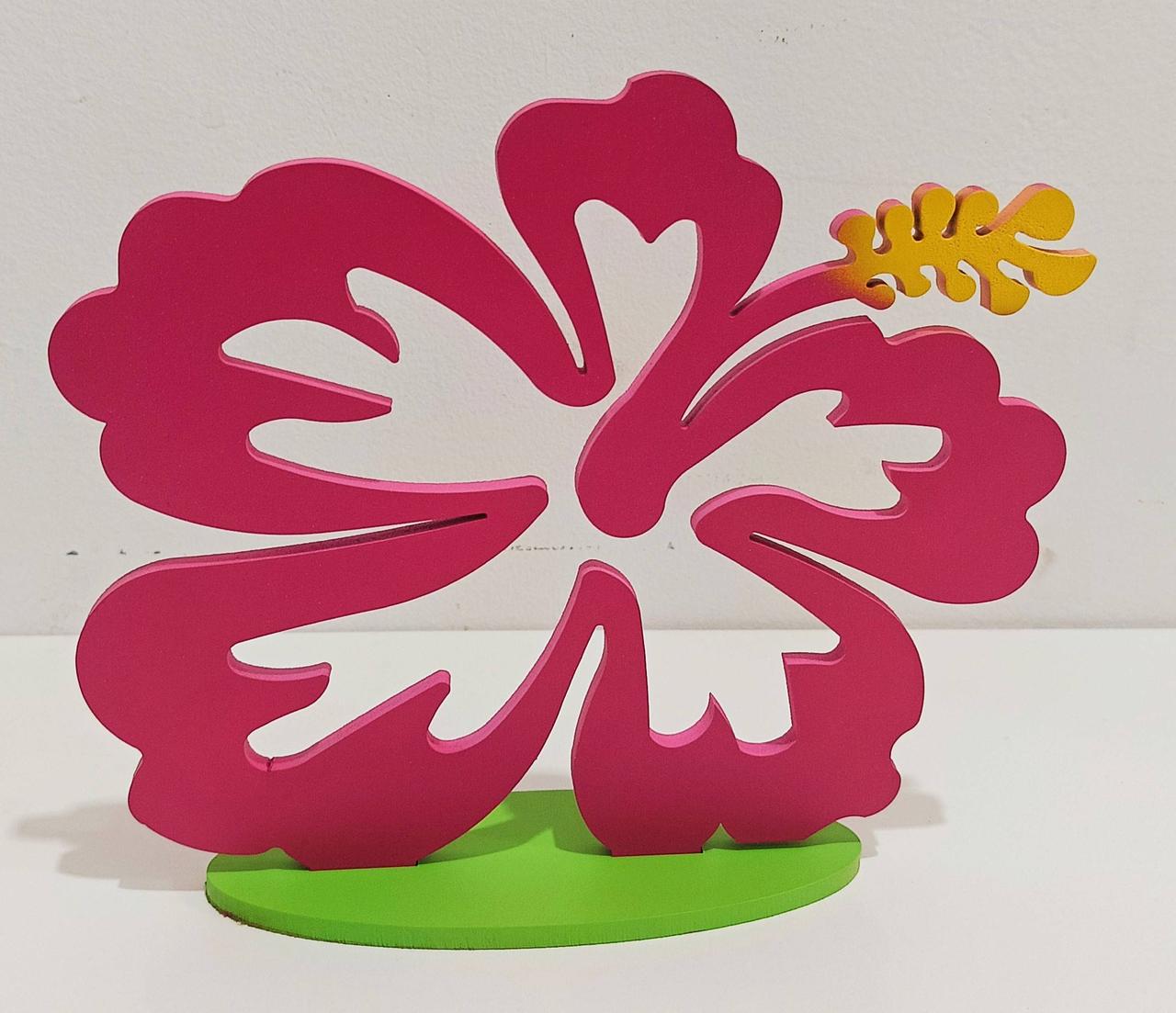 Display Mdf  Flor Tropical  Pink - Vanessalocações