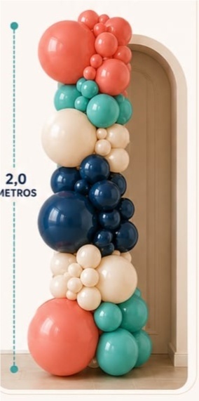 Arco Orgânico G - 2 Metro Cor Sólida - CamaleãoLocaçoes