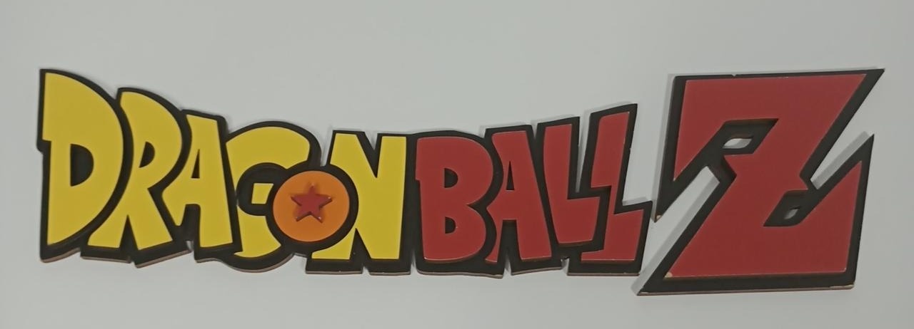 Display Mdf Dragon Ball Z  Amarelo/Vermelho - Vanessalocações