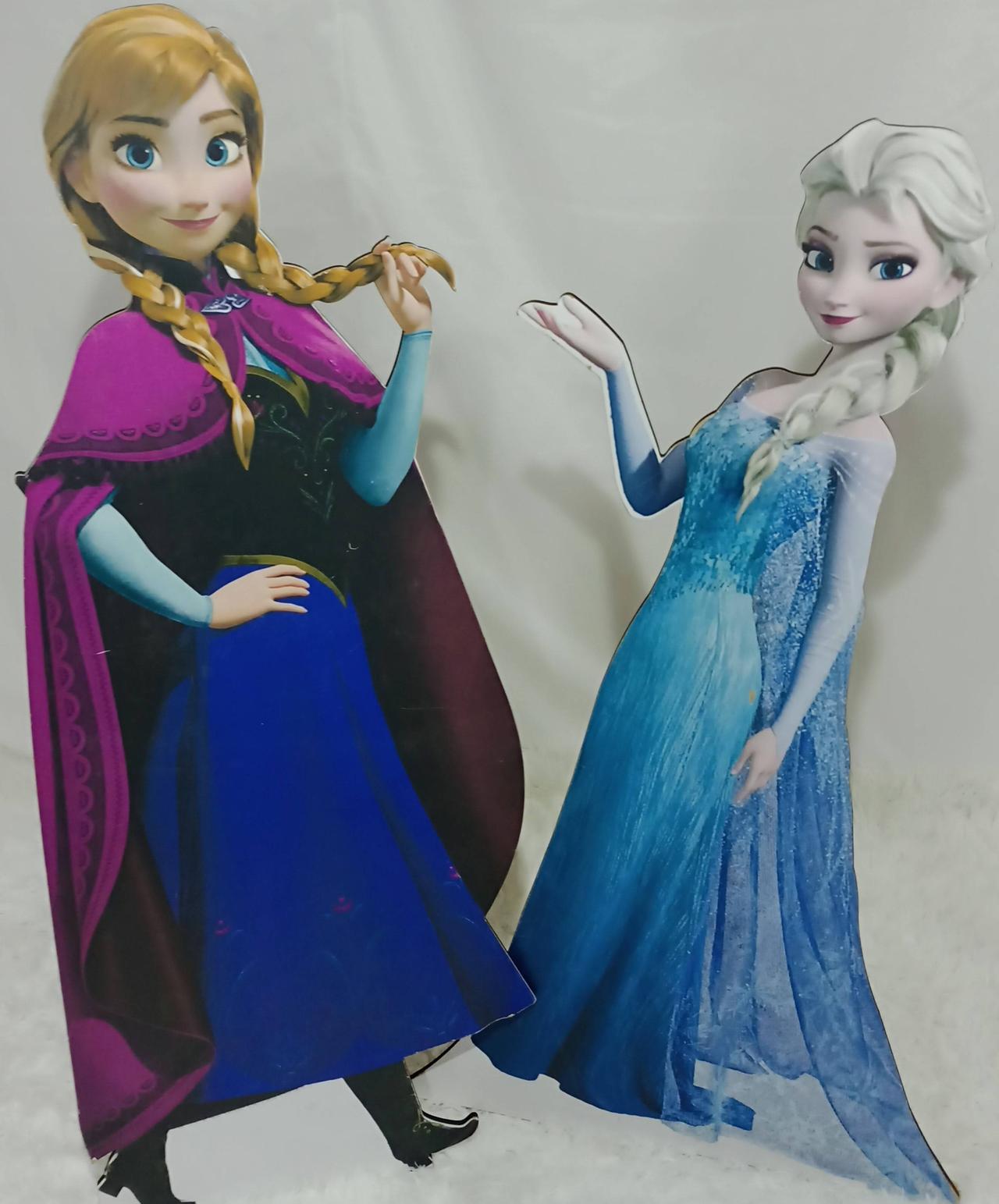 Displa Y Mdf de Chão Frozen Ana E Elsa   - Vanessalocações
