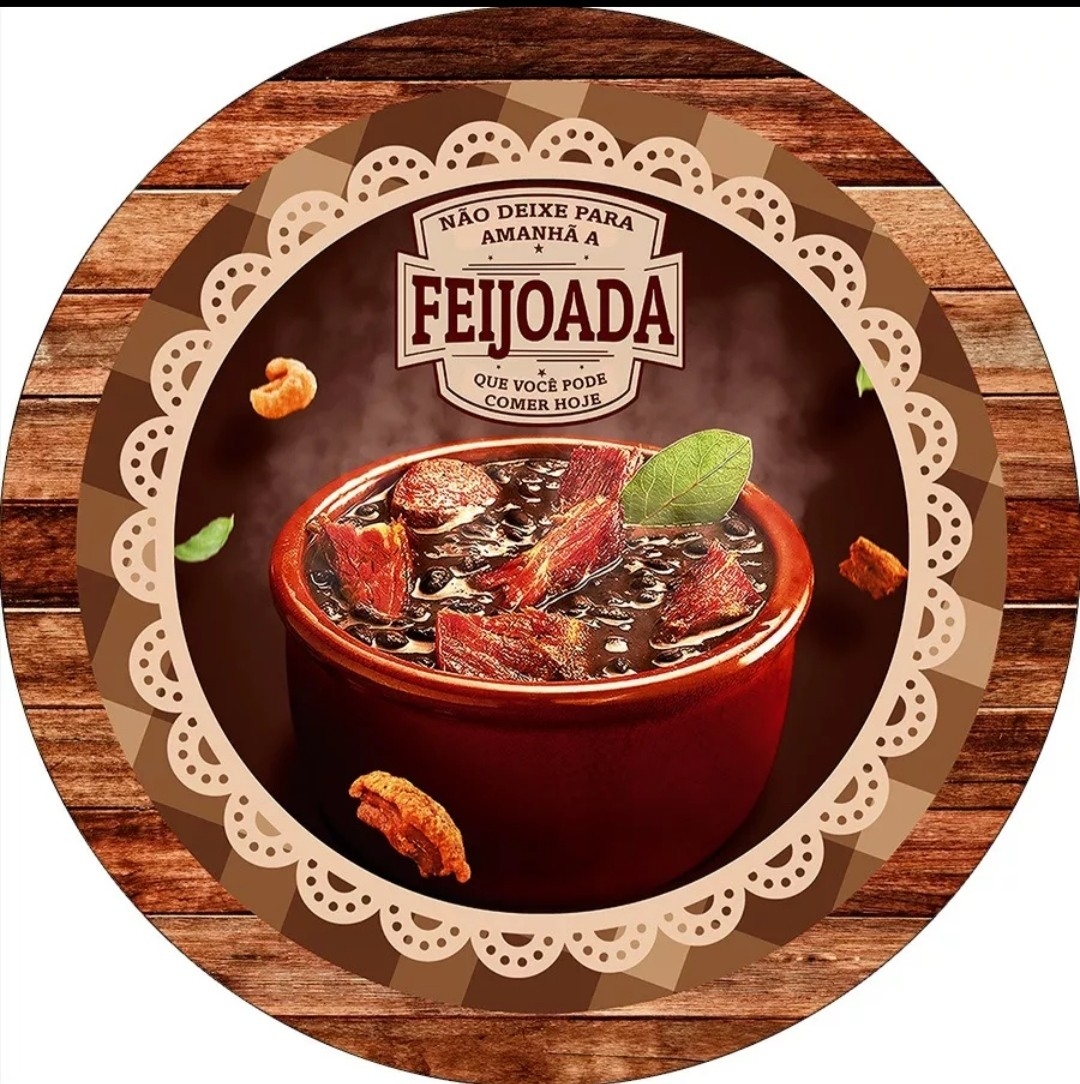 Capa P/ Painel Circular  -  Feijoada - Vanessalocações