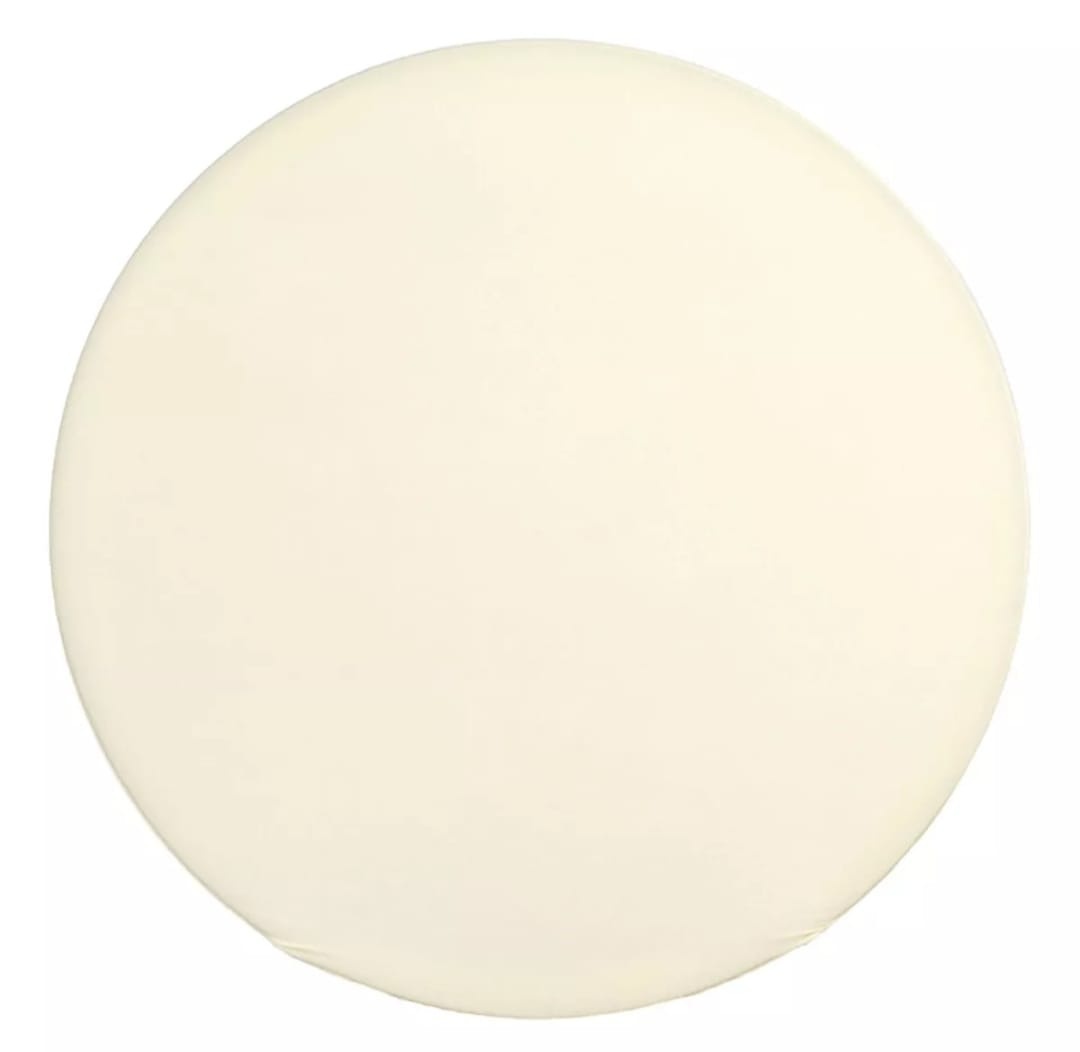 Capa P/ Painel Circular Tecido Liso - Creme - Vanessalocações