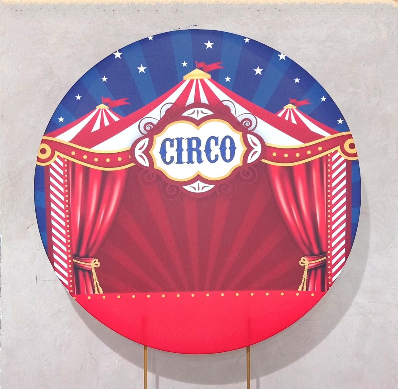 Capa P/ Painel Circular  - Circo - Vanessalocações