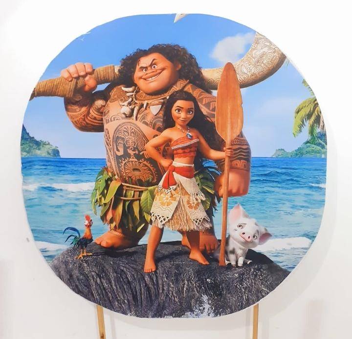 Capa P/ Painel Circular  - Moana - Vanessalocações