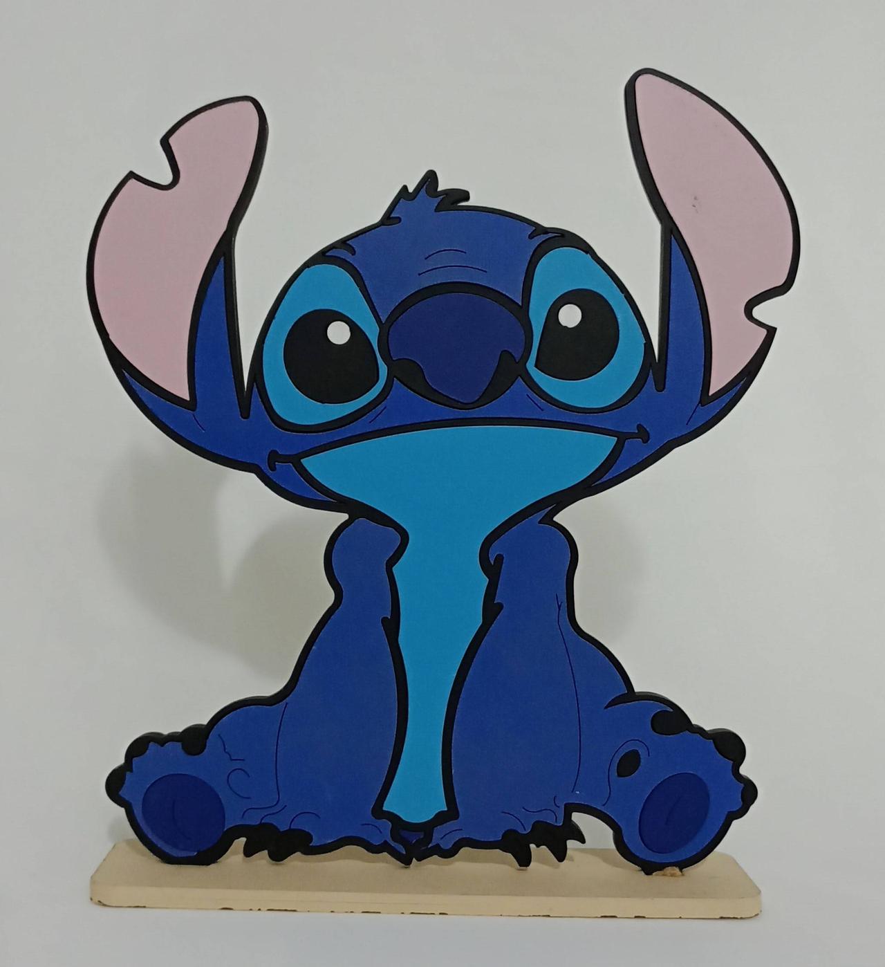 Personagem Stitch Mdf - Azul - Vanessalocações