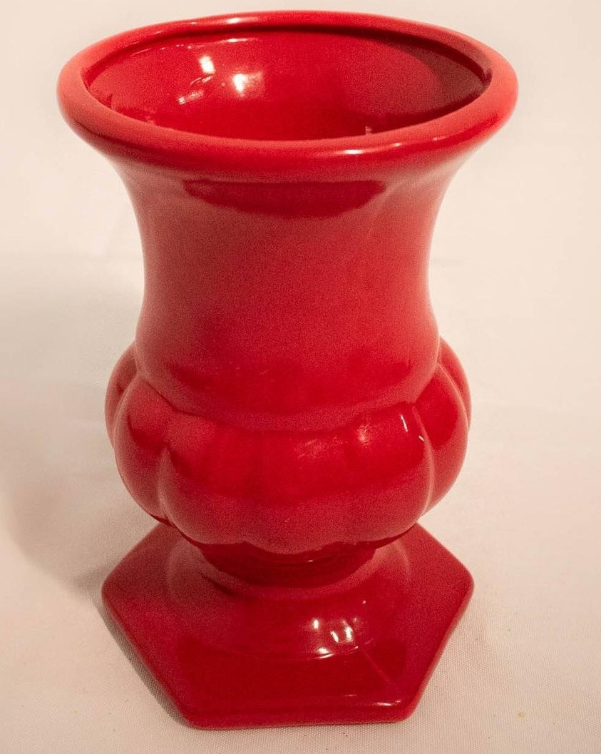 Vaso Cerâmica  Vermelho - P  - Vanessalocações