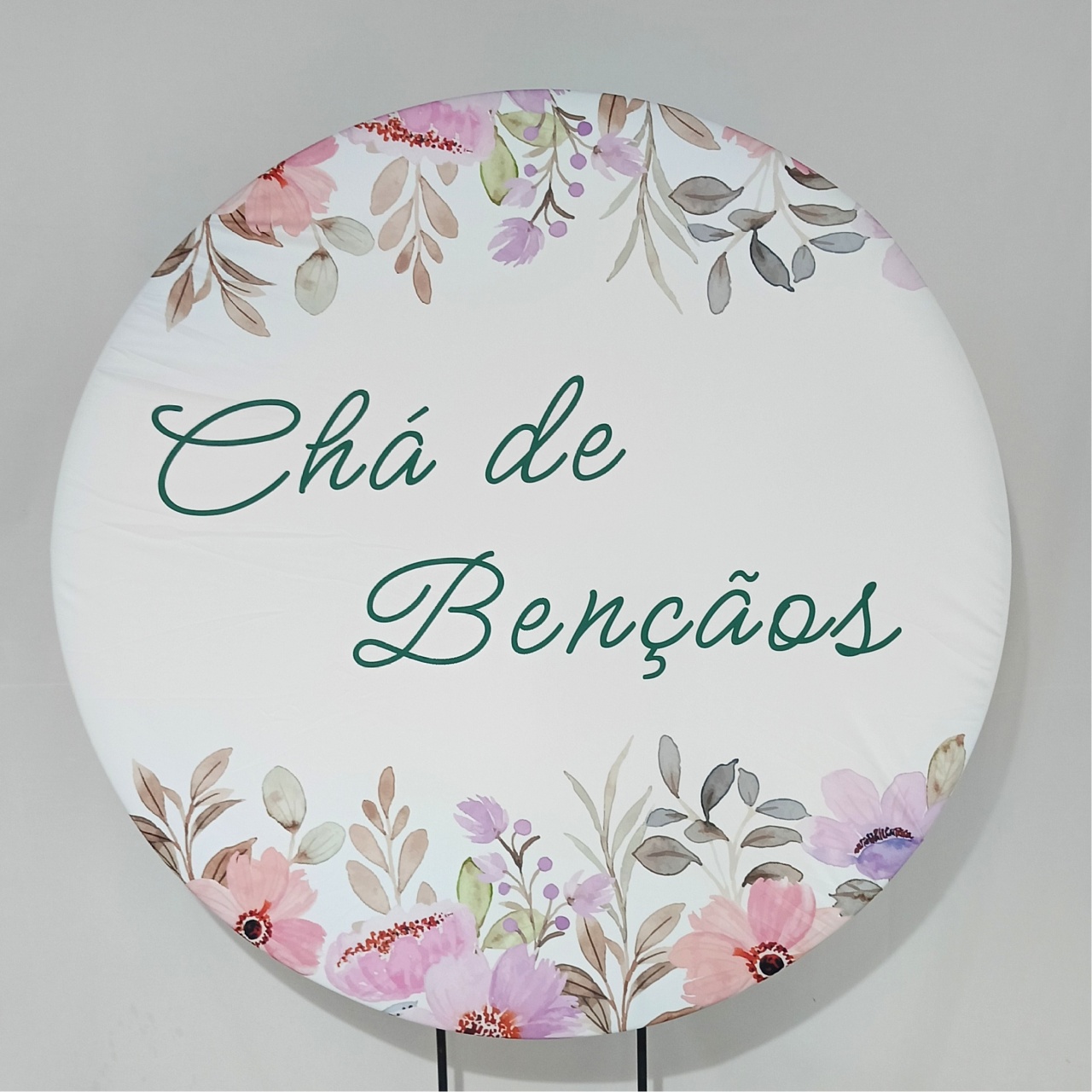 Capa P/ Painel Circular - Chá de Bençãos - Vanessalocações