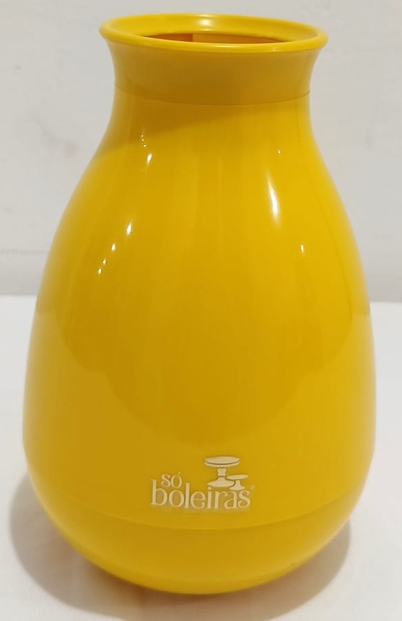 Vaso Cogumelo Amarelo Gema  M - Vanessalocações