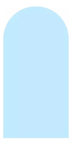  Capa Veste Fácil  P/ Painel Romano  -  Azul Claro - Vanessalocações