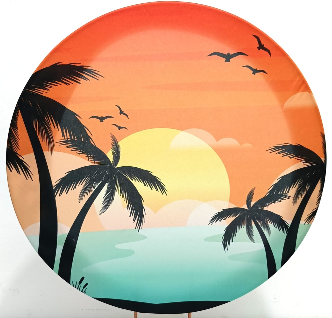 Capa  P/ Painel Circular Tropical - 50Cm - Vanessalocações