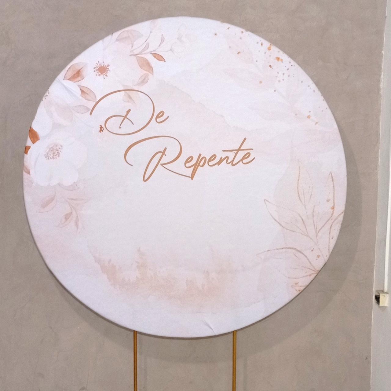 Capa P/ Painel Circular   - de Repente Floral - Vanessalocações