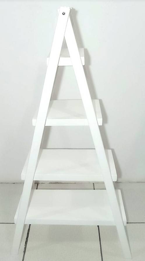 Escadinha  P/ Lembrancinhas Em Pinus  - Branco - Vanessalocações