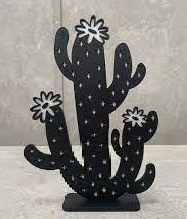 Display Cacto Com Flor Cordel - Vanessalocações