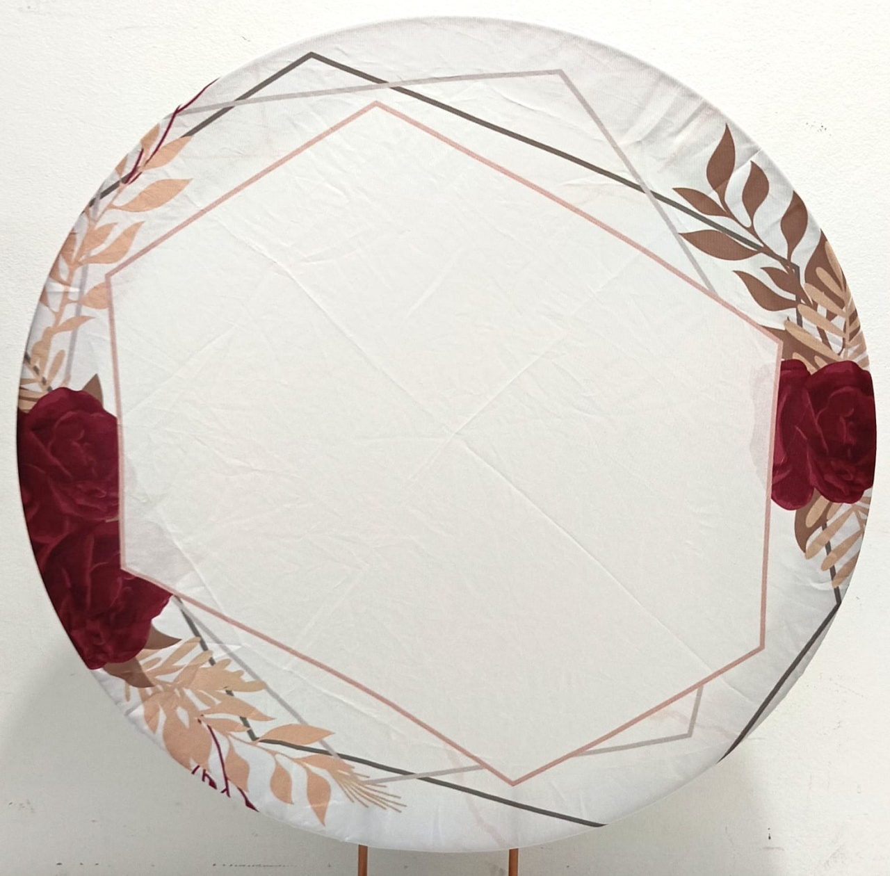 Capa  P/ Painel Circular Gratidão Marsala - 50Cm - Vanessalocações