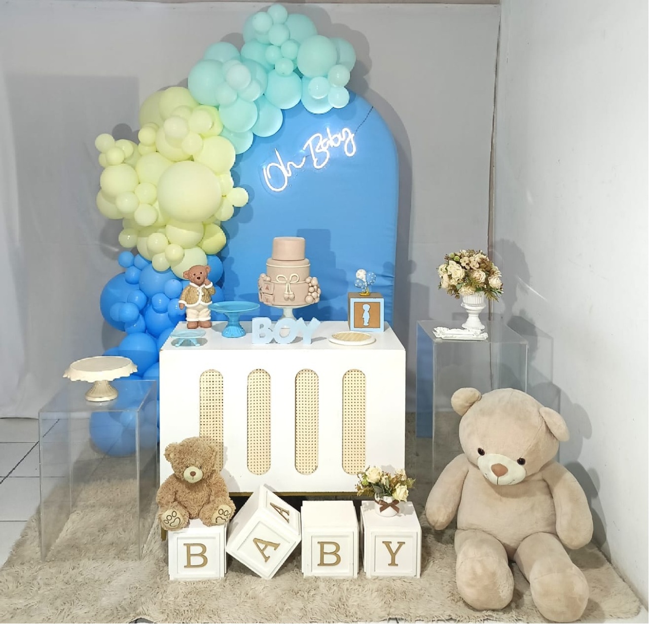 Composição Chá de Bebe Menino - CamaleãoLocaçoes
