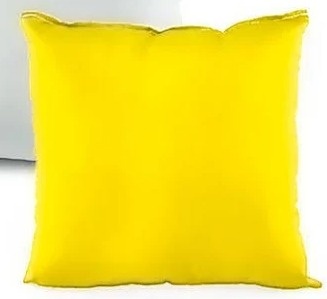 Almofada C/ Enchimento - Amarelo - 30X30 - Vanessalocações
