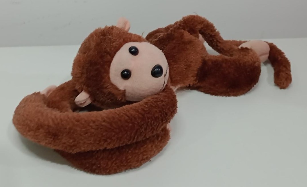 Macaco Sagui Pelúcia Marrom - Vanessalocações