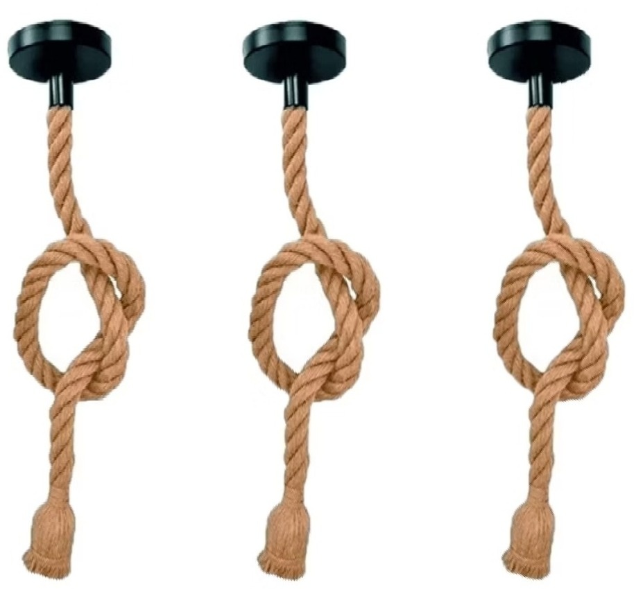 Pendente de Corda Vintage Com 3  - Vanessalocações