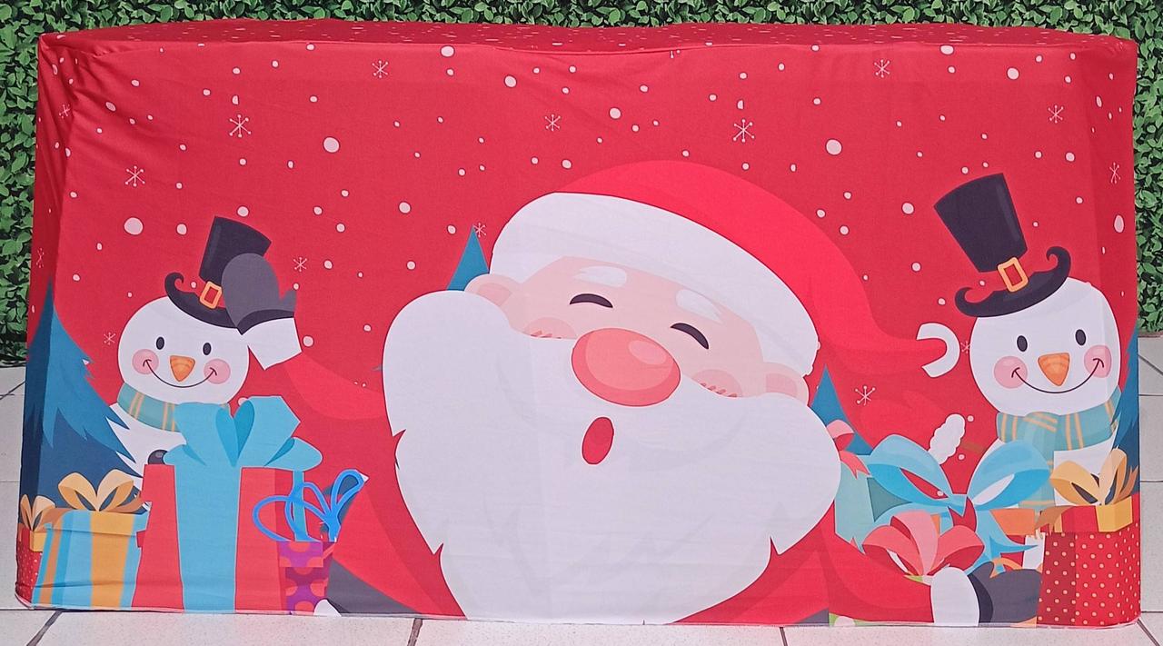 Toalha Mesa  Vestfácil  Natal - Papai Noel - Vanessalocações