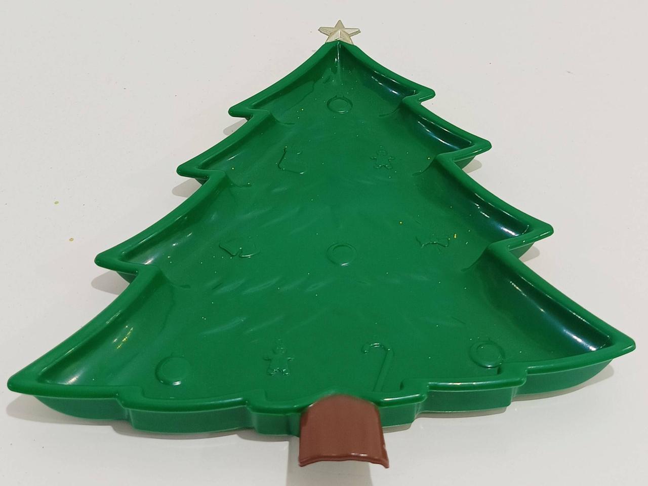 Bandeja Plástico Árvore de Natal - Verde - Vanessalocações