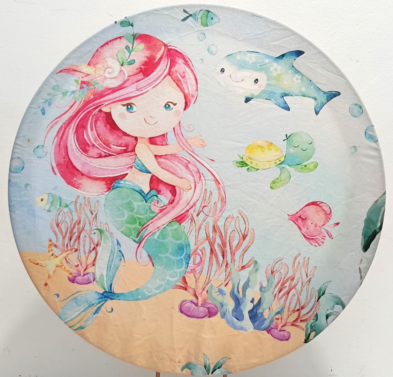 Capa  P/ Painel Circular Sereia - 50Cm - Vanessalocações