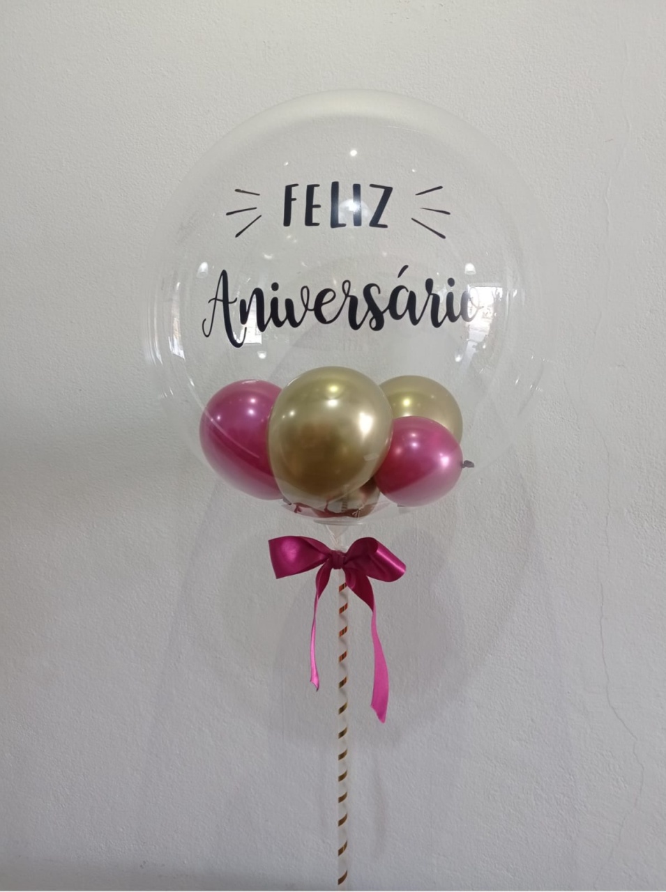 Balão Bublé Na Vareta - CamaleãoLocaçoes