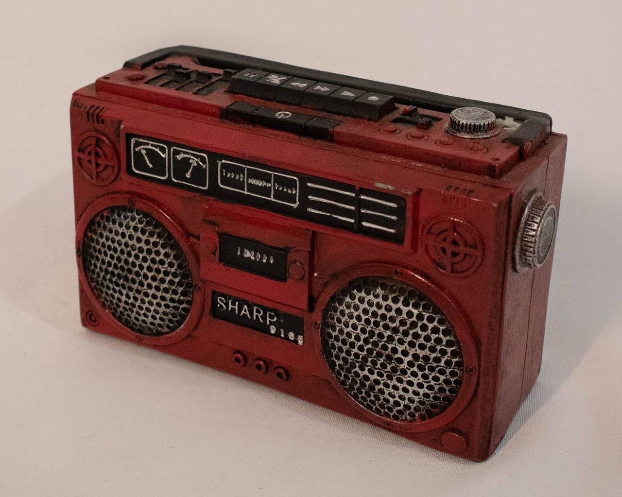 Rádio Vintage Resina Vermelho - Vanessalocações