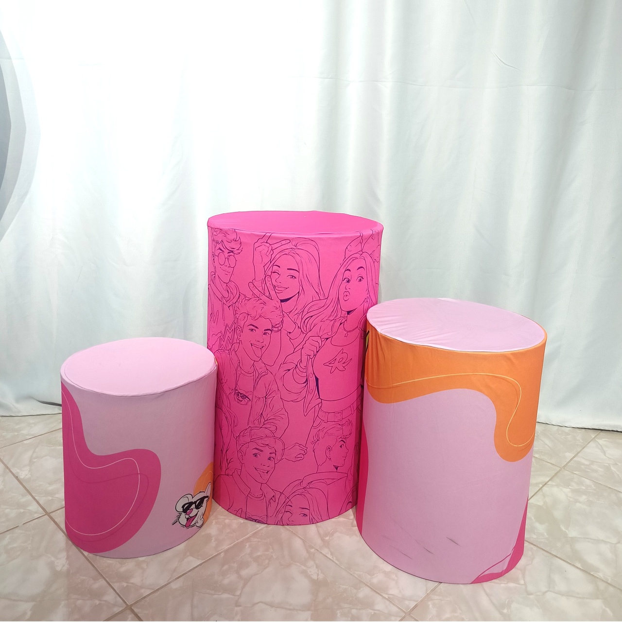 Trio de Capas Para Cilindros Emily Vick - CamaleãoLocaçoes