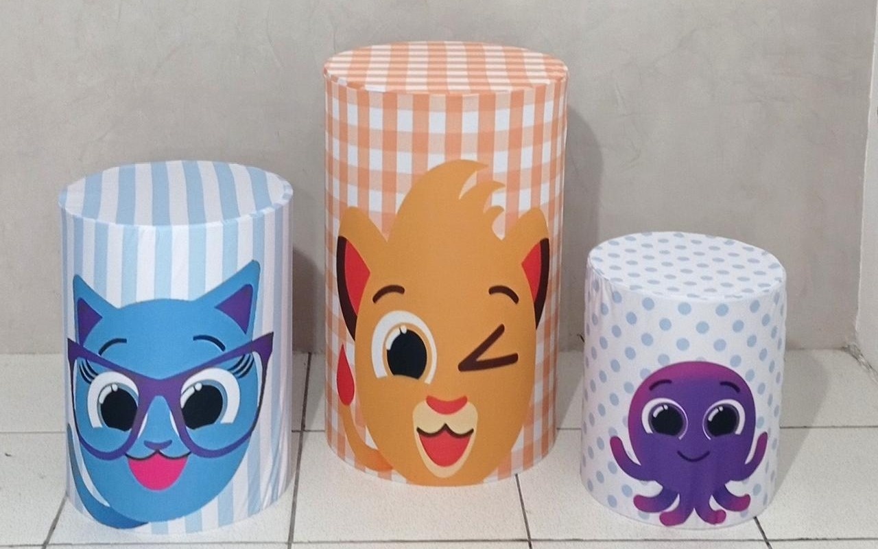 Trio de Capas Para Cilindro Bolofofos - Vanessalocações