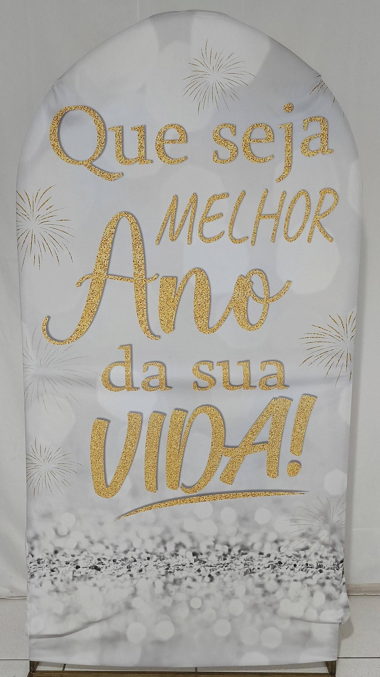 Capa P/ Painel Romano/Retangular  -  Ano Novo - Que Seja O Melhor Ano de Sua  Vida - Vanessalocações