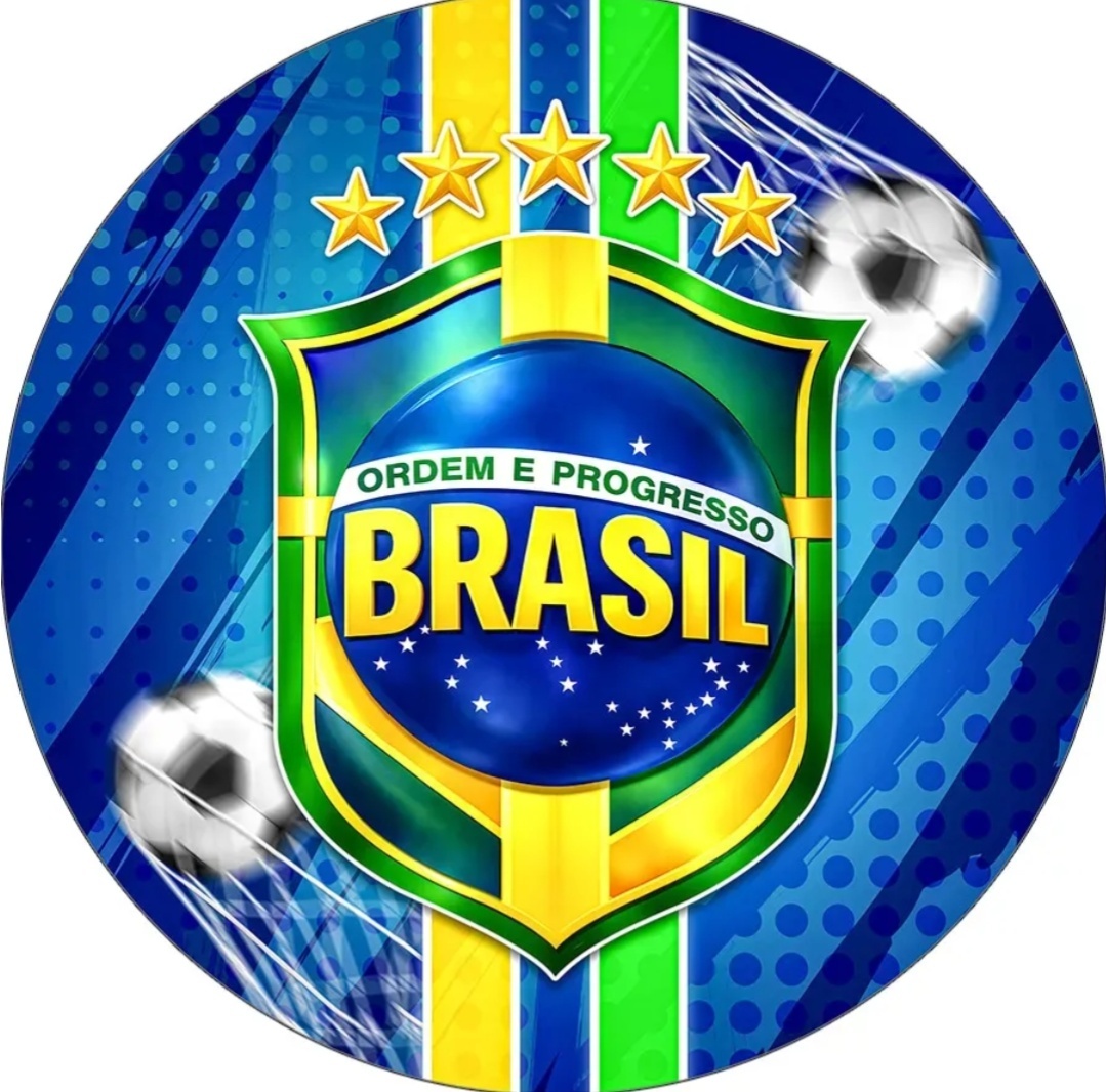 Capa P/ Painel Circular 50 Cm Brasil - CamaleãoLocaçoes