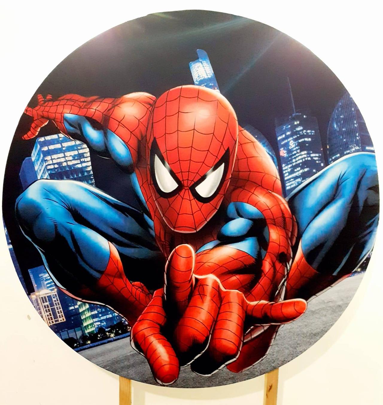 Capa P/ Painel Circular  - Homem Aranha - Vanessalocações