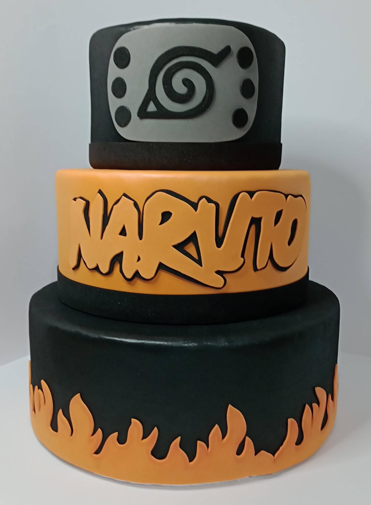Bolo Fake Naruto - 3 Andares - Vanessalocações