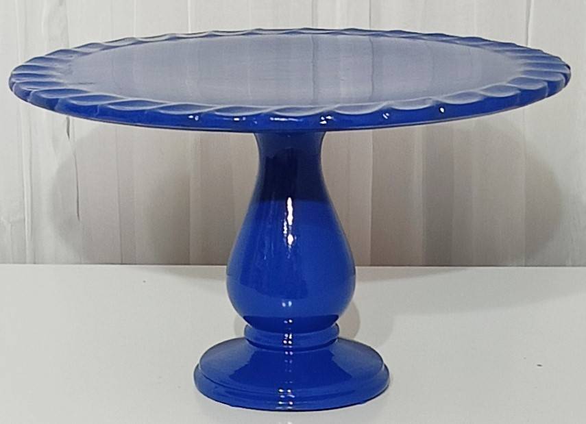 Boleira Azul Royal Cerâmica Gg - Vanessalocações