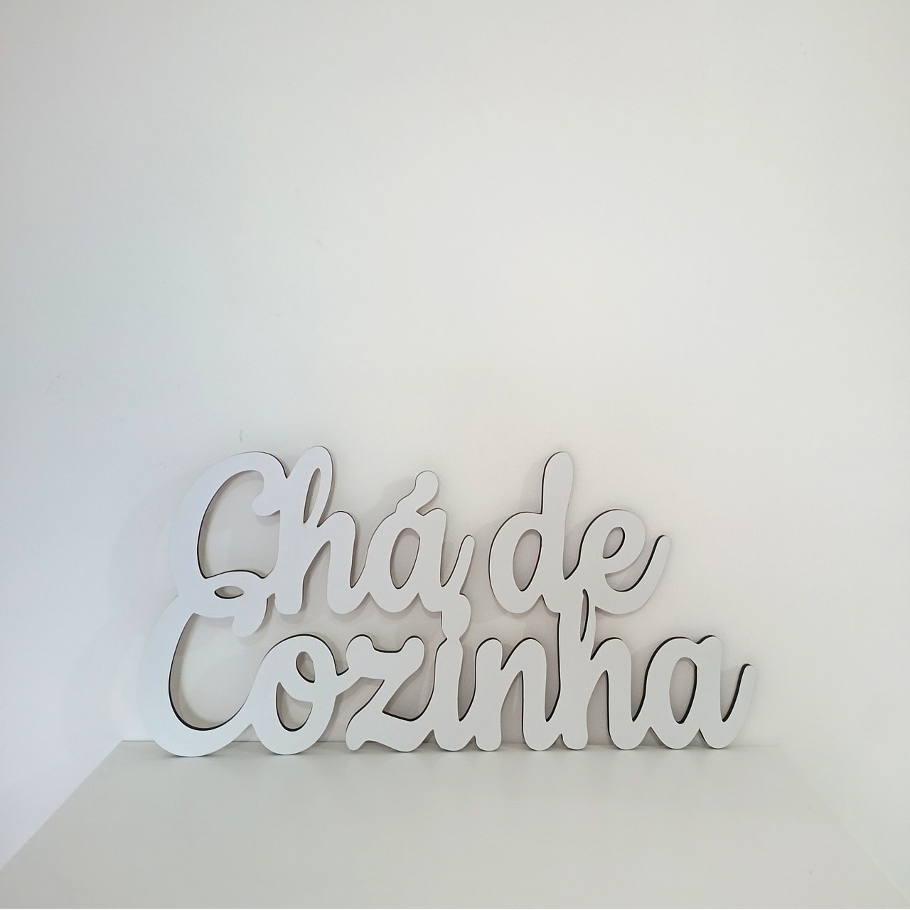 Letreiro Mdf 60 Cm - Chá de Cozinha - CamaleãoLocaçoes