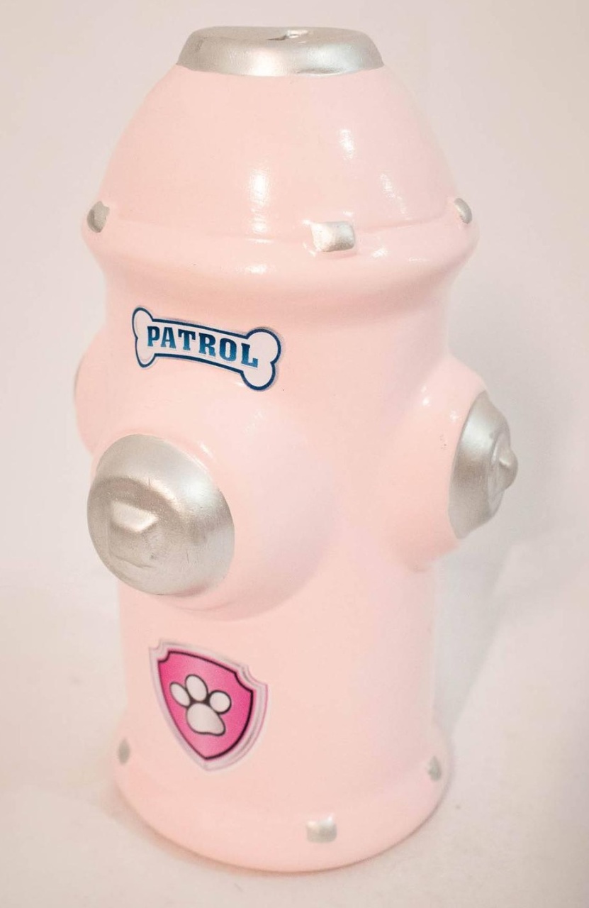 Hidrante Cerâmica Patrulha Canina Rosa - Vanessalocações