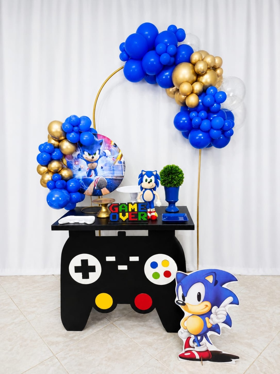 Mini Decoração Sonic Com Movél Luxo - CamaleãoLocaçoes