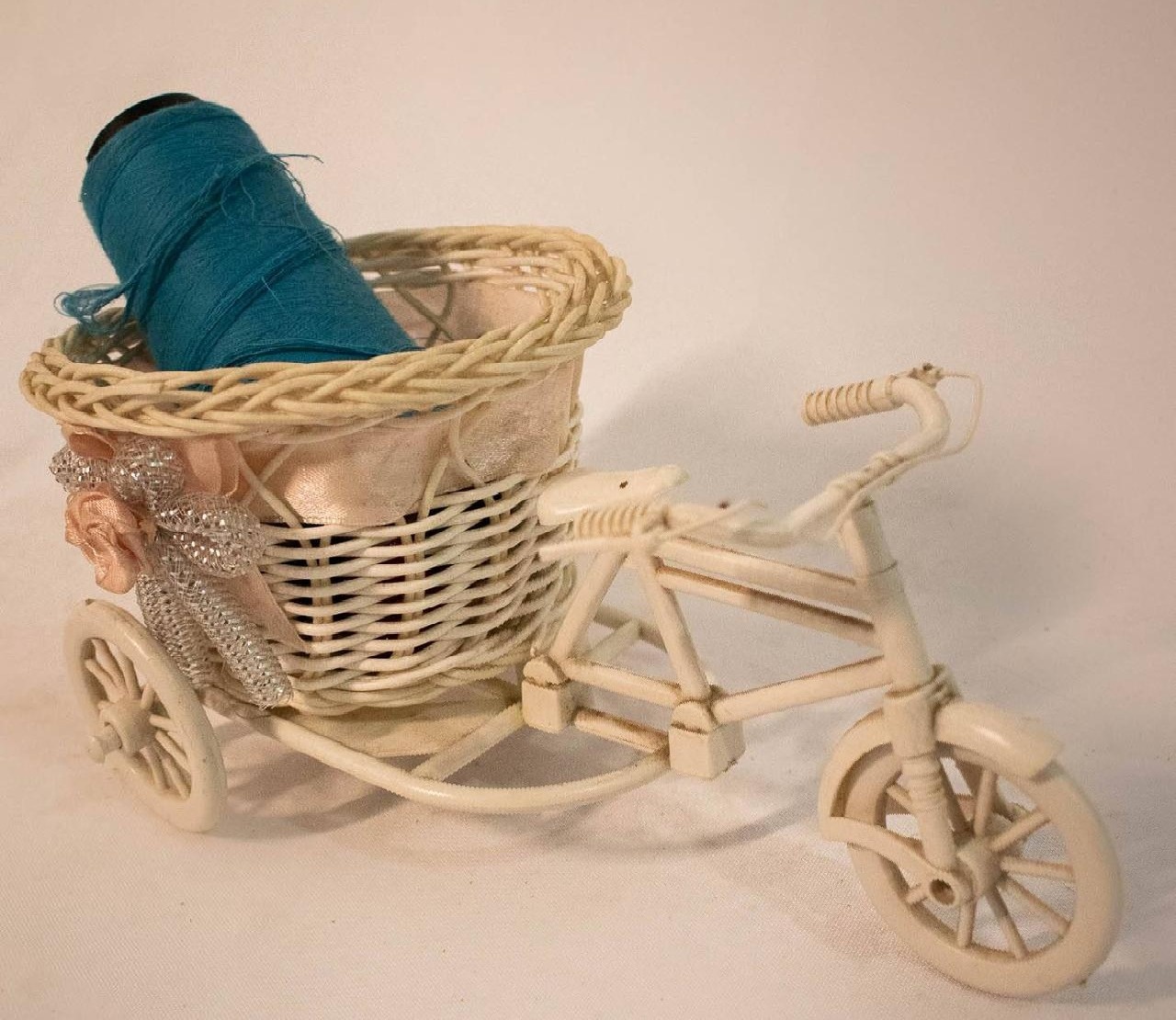 Bicicleta Plástica Branca - Vanessalocações